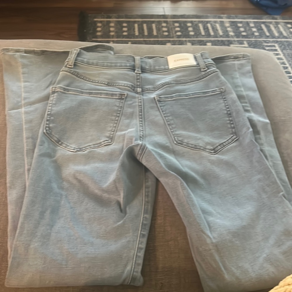 Express light wash bootcut jeans